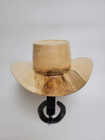 Maple Outback Hat - Rare Wood Turned Men's Headwear #402