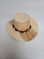 Maple Outback Hat - Rare Wood Turned Men's Headwear #402