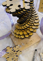 Natural Snowflake Guest Book
