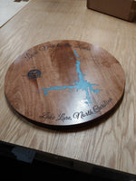 Lazy Susan 18" Round Solid Maple With Turn Table