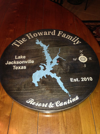 Custom Lazy Susan - Distressed Black