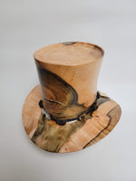 Maple Cowboy Hat - Rare Wood Turned Men's Headwear