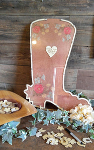 Boot Top Drop - Alternative Wedding Guest Book - Production