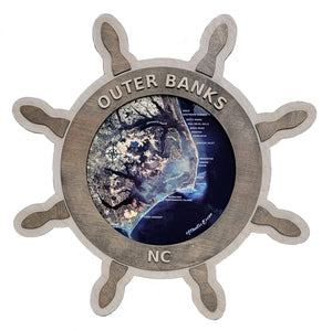 (New Product Alert) Ship Wheel Coastal Map