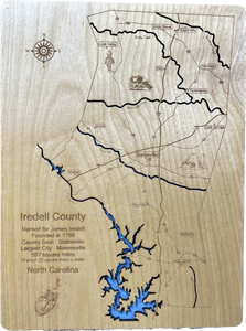 Iredell County Water Map