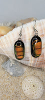 Butterfly Dichroic Glass Jewelry French Hook Earrings