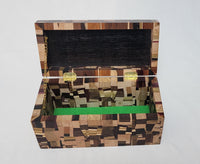 Wood Box - Wenge, & Multiple Woods w/ Rosette #58