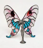 Butterfly Lady #1 - Stained Glass Figurine