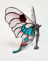 Butterfly Lady #1 - Stained Glass Figurine