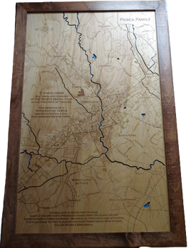 Conegliano Veneto Treviso - Laser Cut Wood Map