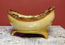 Hand Turned Bowl - Natural Edge - Poplar Wood