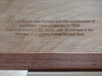 Lake Santeetlah, North Carolina - Laser Cut Wood Map