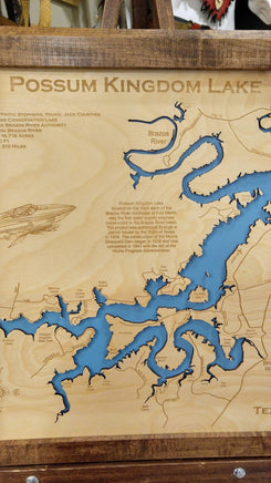 Possom Kingdom Lake Map