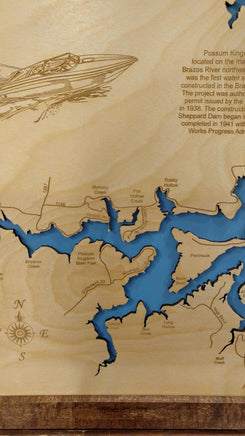 Possom Kingdom Lake Map