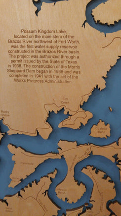 Possom Kingdom Lake Map