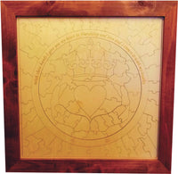 Custom Claddagh Wedding Guest Book Alternative Puzzle