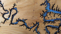 Lake of the Ozarks, Missouri - Laser Cut Wood Map