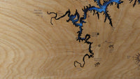 Lake of the Ozarks, Missouri - Laser Cut Wood Map