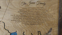 Saint Joseph Bay, Florida - Coastal Map - laser cut wood map