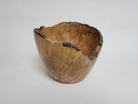 Maple Live Edge Deep Bowl - Rare Wood Turned by Ken Minyard