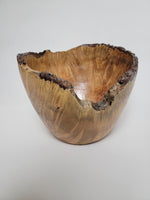 Maple Live Edge Deep Bowl - Rare Wood Turned by Ken Minyard