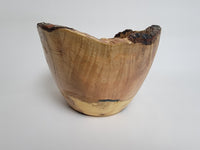 Maple Live Edge Deep Bowl - Rare Wood Turned by Ken Minyard