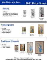 Catawba River Blueway - Laser Cut Wood Map