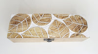 Leaf Carving Trinket or Pencil Box