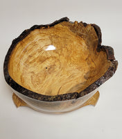 Hand Turned - Live Edge - Maple Bowl #2050