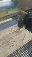Three Lakes Chain, Wisconsin - laser cut wood map