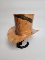 Ambrosia Maple Cowboy Hat - Rare Wood Turned Men's Headwear #264