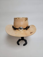 Birdseye Maple Cowboy Hat - Rare Wood Turned Men's Headwear #400