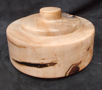 Hand Turned Ambrosia Maple Burl Cremation Urn