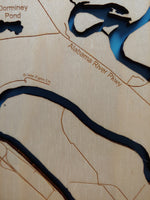 The Alabama River - Wood Laser Cut Map