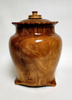 Hand Turned Butternut Cremation Urn