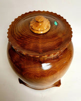 Hand Turned Butternut Cremation Urn