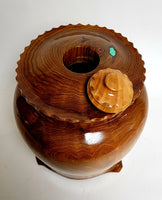 Hand Turned Butternut Cremation Urn