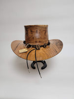 Butternut Cowboy Hat - Rare Wood Turned Men's Headwear