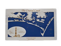 Cape Lookout, North Carolina - Laser Cut Wood Map