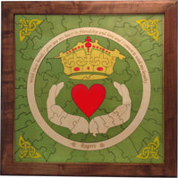 Custom Claddagh Wedding Guest Book Alternative Puzzle
