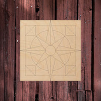 Compass Rose - Barn Quilt