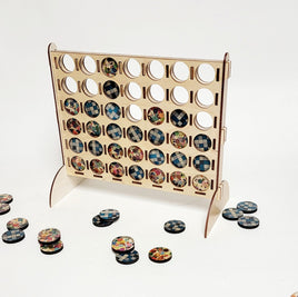 Link Four Wood Game