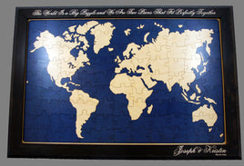 World Map Wedding Guest Book