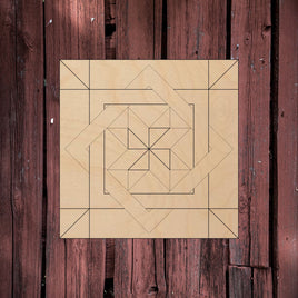 Pinwheel Maze - Barn Quilt