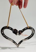 Cowboy Valentine Horseshoe Metal Art