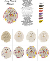 Maltese Long Haired-DIY Pop Art Paint Kit