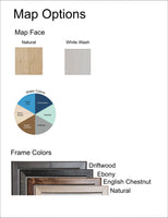 Wood Map of Any Lake, Anywhere, Worldwide - Multiple Color Choices!