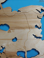 Outer Banks, North Carolina - Horizontal - laser cut wood map