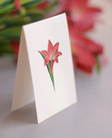 Red Amaryllis Paper Flower Bouquet