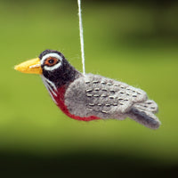 Red Robin Felted Bird Ornament